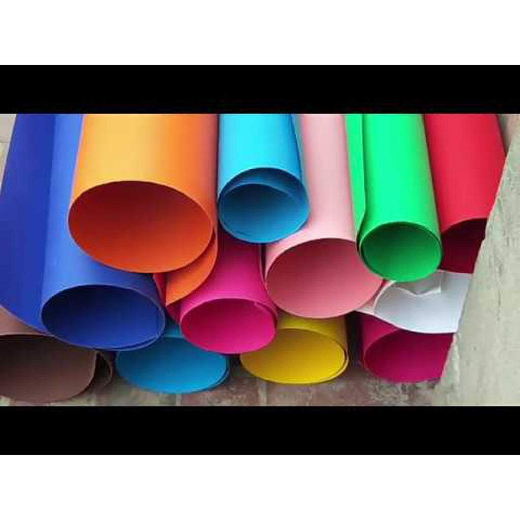 Colored Chart Papers Pack of 10 (Hot Pink, Turquoise, Purple, Brown, Orange (2 Each)