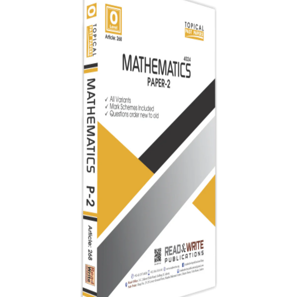 Cambridge O-Level Mathematics (4024) P-2 Topical R&W 268