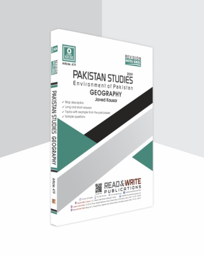 Cambridge O-Level/IGCSE Pakistan Studies (2059/0448) P2 Geography Revision Notes by Editorial Board R&W 419