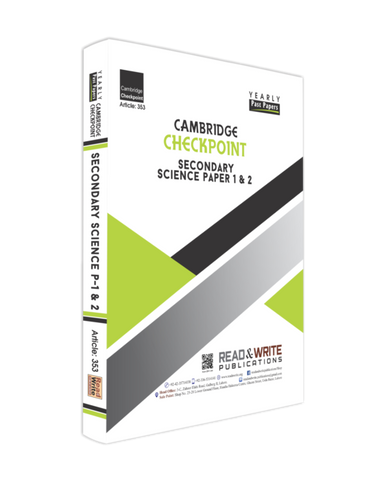 Cambridge Checkpoint Secondary Science Paper-1&2 (Yearly) by Editorial Board R&W 353