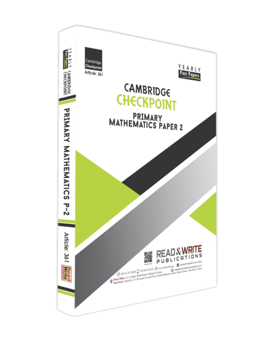 Cambridge Checkpoint Primary Math Paper-2 (Yearly) by Editorial Board R&W 361