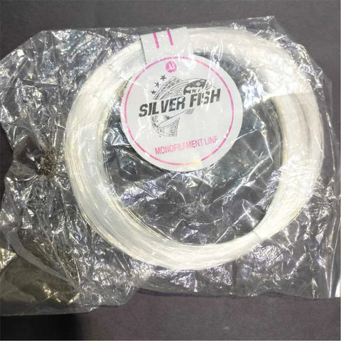 Fish Wire Silver Fish | Super Strong Mono Filament White Plastic