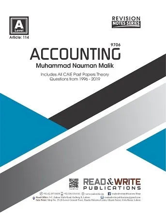 Cambridge AS & A-Level Accounting (9706) Revision Notes by M Nouman Malik R&W 114