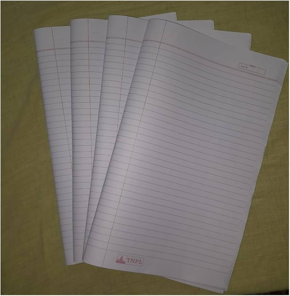 English Narrow Line Answer Sheets Imported