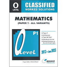 Cambridge O-Level Mathematics (4024) P-1 Classified Worked Solution RedSpot