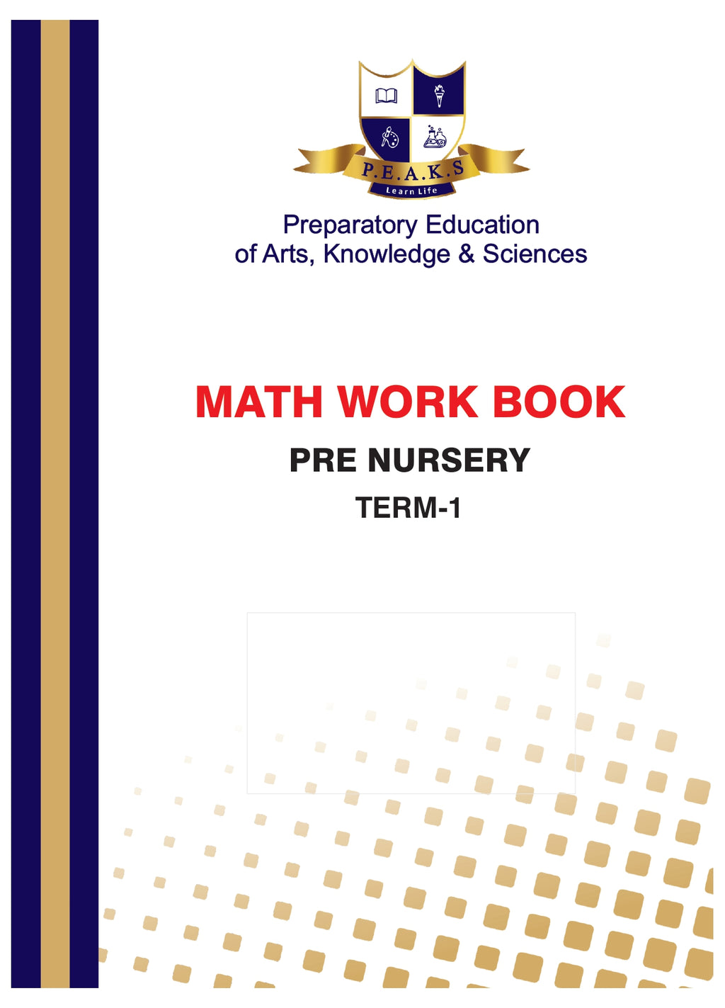 PEAKS Pre Nursery Workbook Pack Term 1