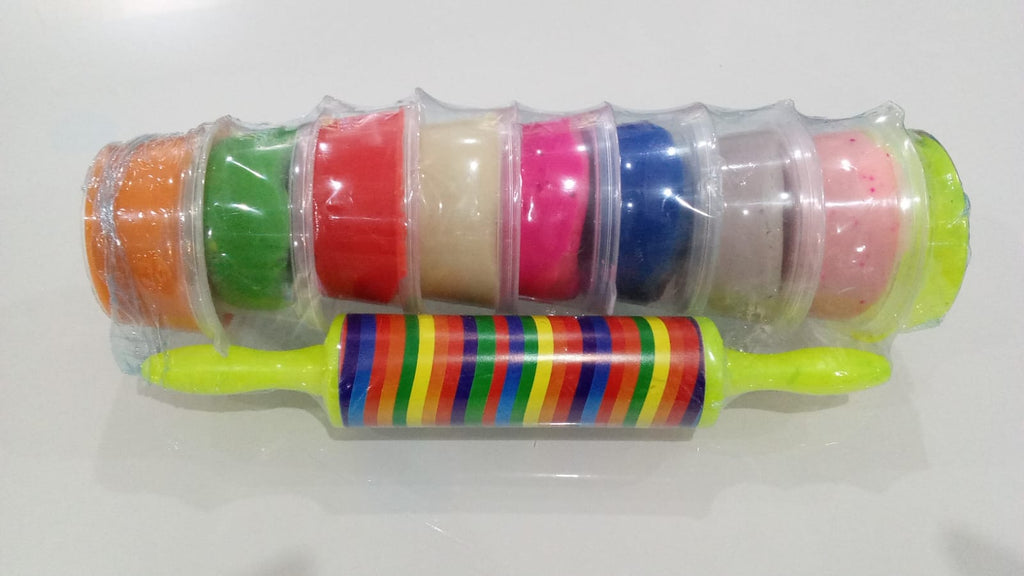 Multi Colors Play Dough with Dough Roller Large