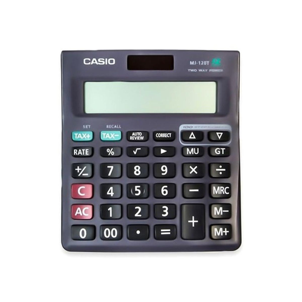 Casio MJ-120T-W Electronic Calculator Standard Function Desktop Calculator