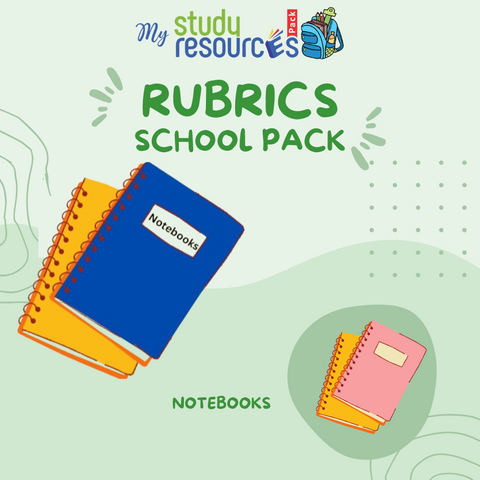 Rubrics School Kinder Garten NoteBooks Pack