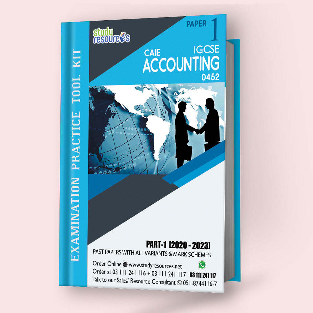 Cambridge IGCSE Accounting (0452) P-1 Past Papers Part-1 (2020-2023)