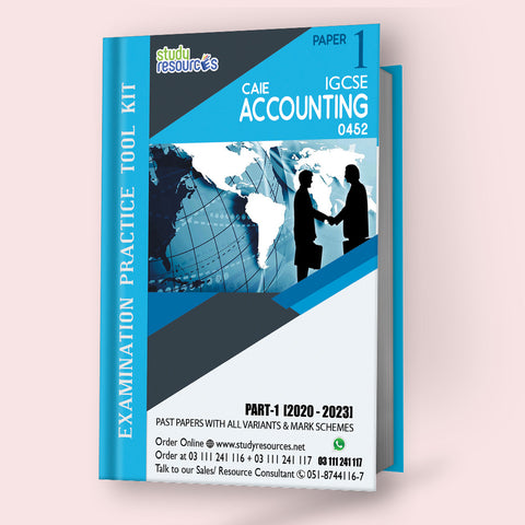 Cambridge IGCSE Accounting (0452) P-1 Past Papers Part-1 (2020-2023)