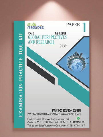 Cambridge AS-Level Global Perspective (9239) P-1 Past Papers Part-2 (2015-2019)