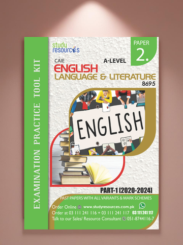 Cambridge A-Level English Language and Literature (8695) P-2 Past Papers Part-1 (2020-2024)