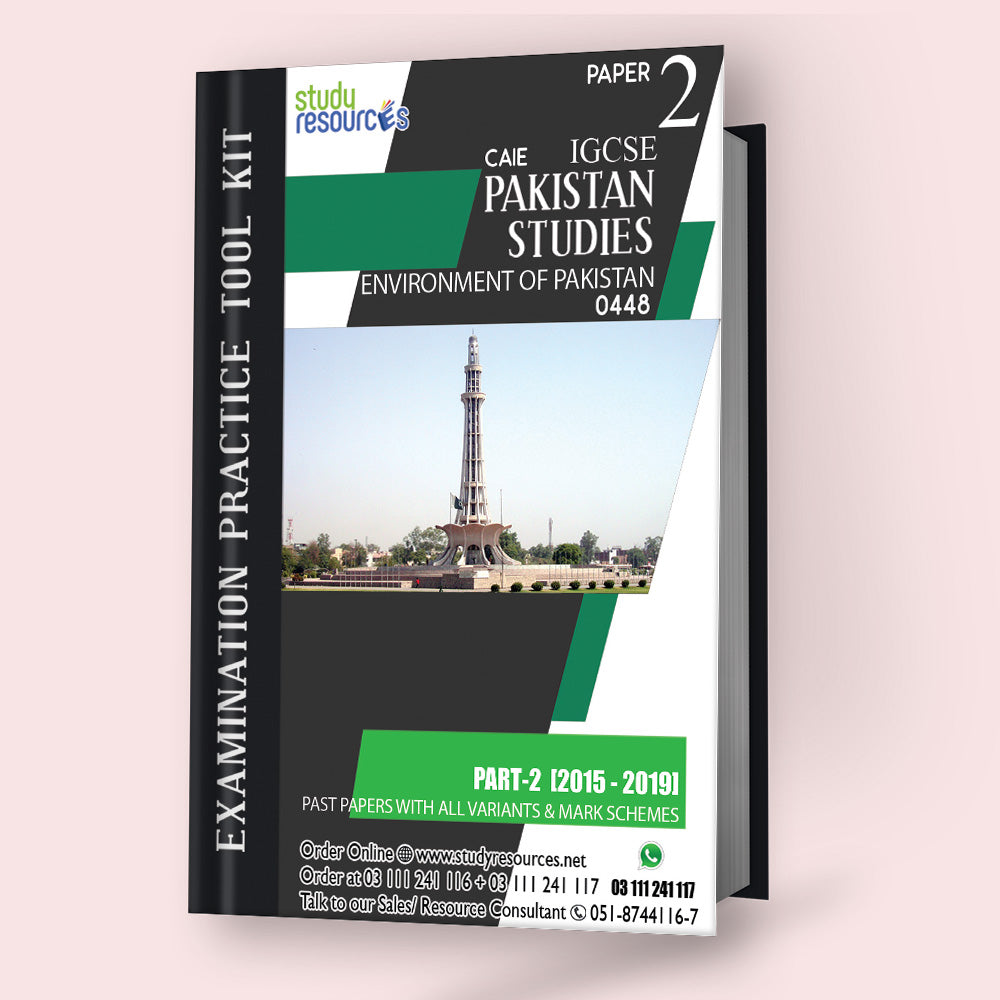 Cambridge IGCSE Pakistan Studies (0448) P-2 (Environment Of Pakistan) Past Papers Part-2 (2015-2019)