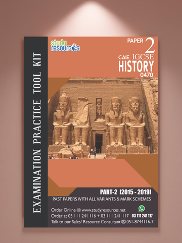 Cambridge IGCSE History (0470) P-2 Past Papers Part-2 (2015-2019)