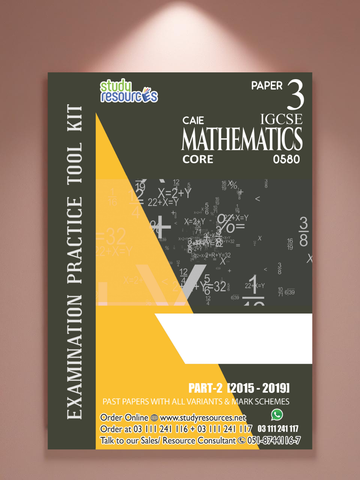 Cambridge IGCSE Mathematics (0580) P-3 Past Papers Part-2 (2015-2019) Core