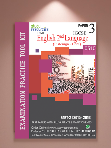 Cambridge IGCSE English 2nd Language (0510) P-3 Past Papers Part-2 (2015-2019)