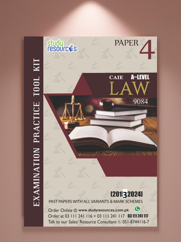 Cambridge A-Level Law (9084) P-4 Past Papers Variant 42 (2013-2024)