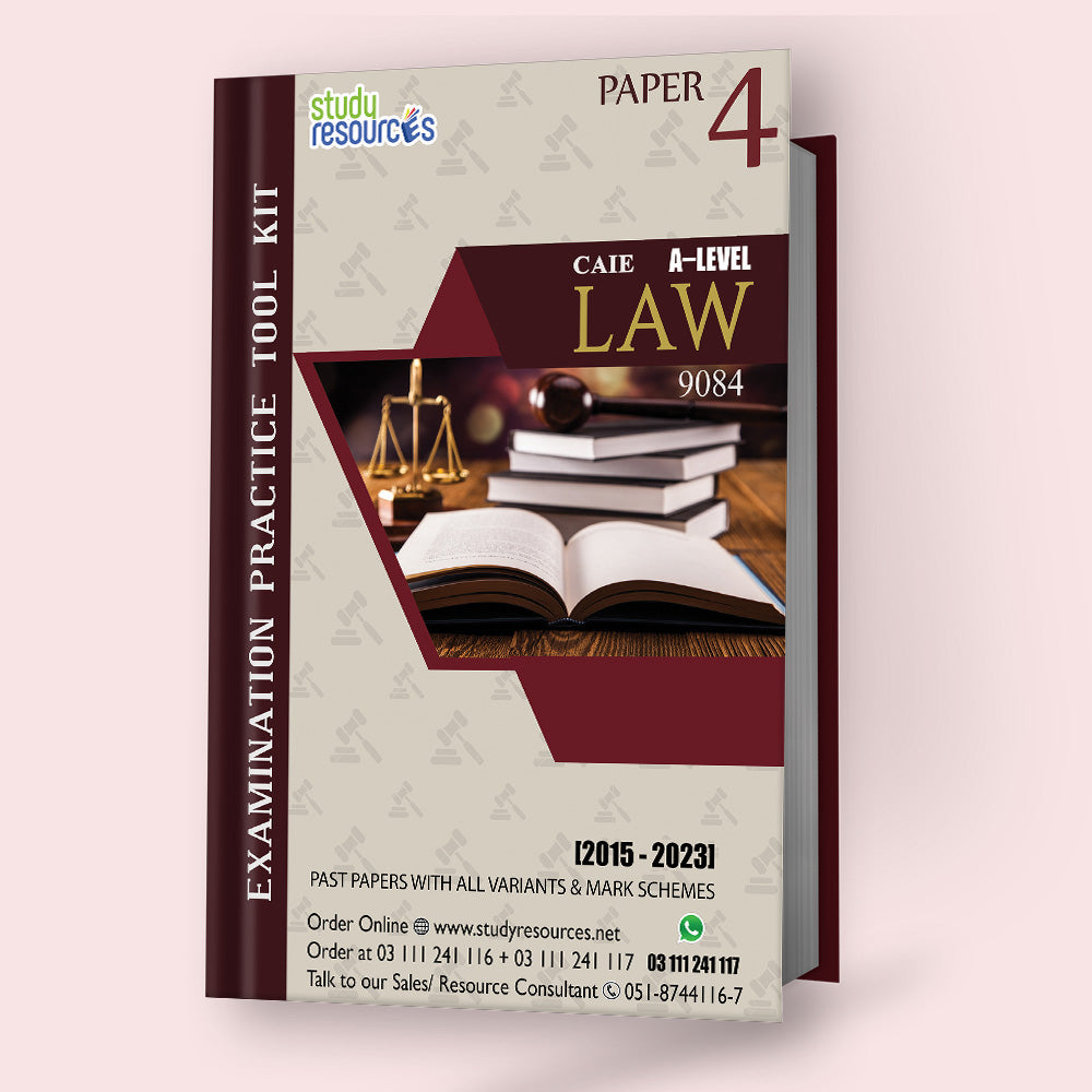 Cambridge A-Level Law (9084) P-4 Past Papers Variant-42 (2013-2023)