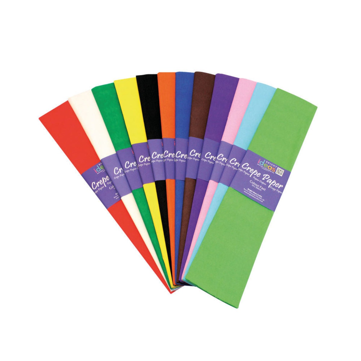 Crepe Paper Pack (10 Multicolor Crepe Papers) – Study Resources