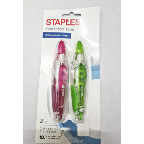 Staples Correction Tape 5mm*6m (2-Pieces)